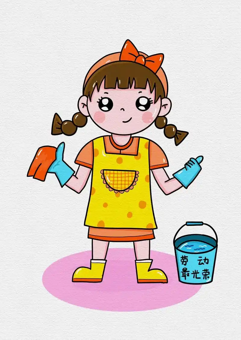 劳动节人物简笔画教程.