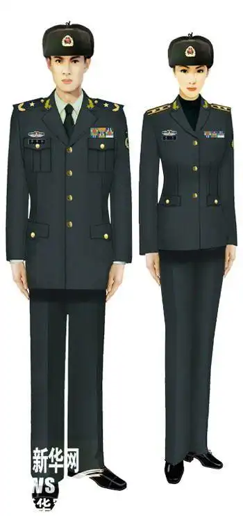 我军新式常服棉大衣配发部队