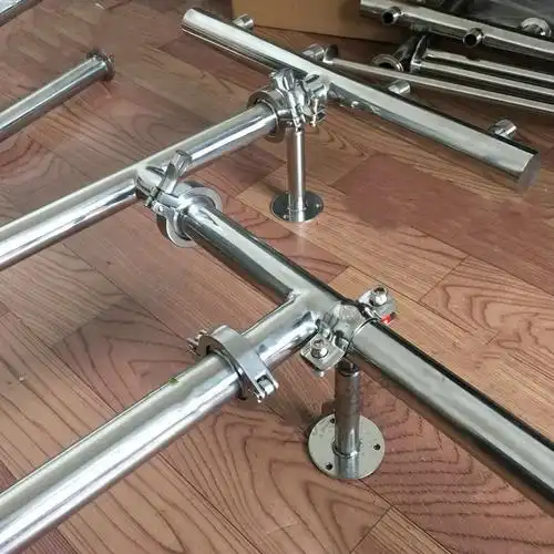 不锈钢管支架调节伸缩管托架自来水煤气管道pvc管夹管卡固定盘6分