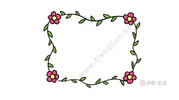 手抄报花边简笔画