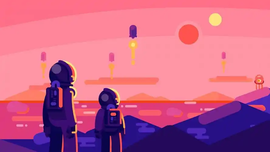 宇航员插画艺术图片,4k高清其它图片,娟娟壁纸