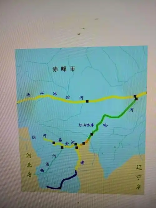 辽河源头及流向