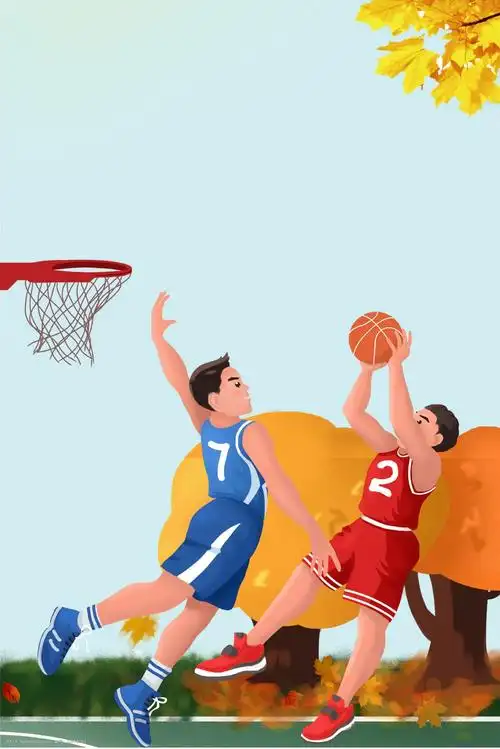 篮球蓝色简约风海报banner背景