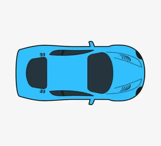 汽车俯视图简笔画 汽车俯视图简笔画儿童简单