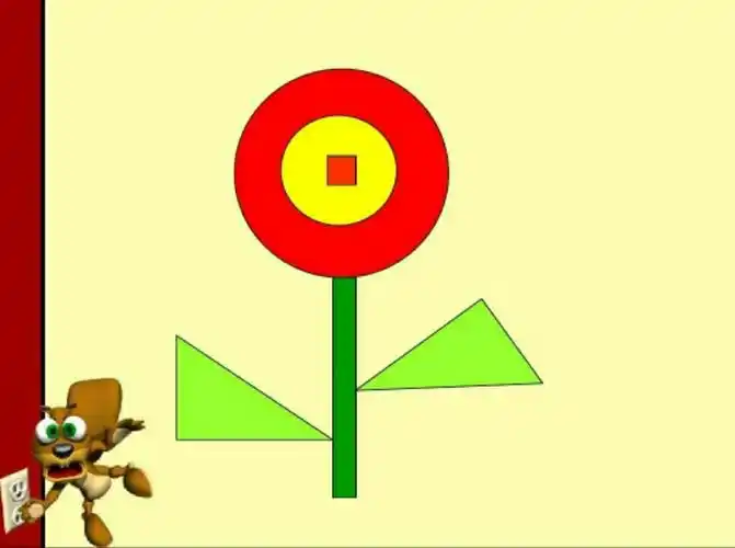 说一说这些图由哪些图形宝宝组成的呢?