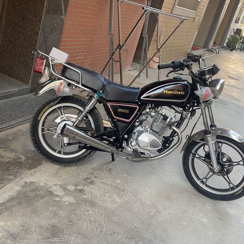 二手摩托车豪爵太子hj125-8男装跨骑挂档式上班代步拉货省油整车