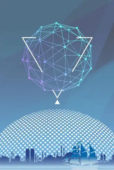 蓝色智能高科技背景素材