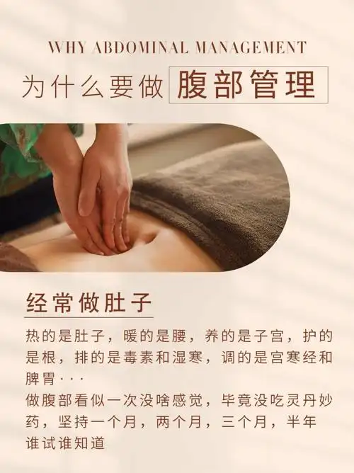 养生海报丨腹部管理丨健康养生