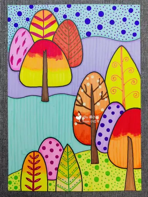 幼儿创意美术  #创意儿童画  #简笔画 #儿童画 #秋天 #artbeek手绘