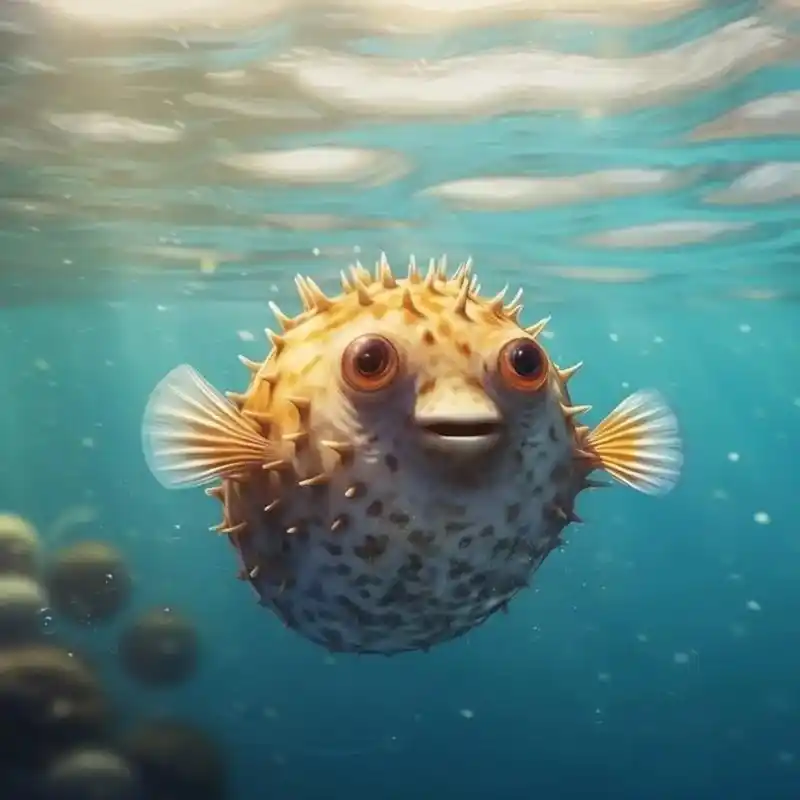 河豚:我可不好惹,一生气就会变"刺球"每天介绍一种海洋生物之 - 抖音