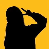 一个黑色影子在笑的大头像点击鼠标右键下载