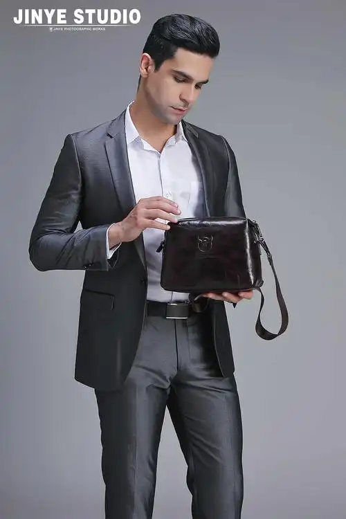 模特拍摄|男装外模商务包包拍摄