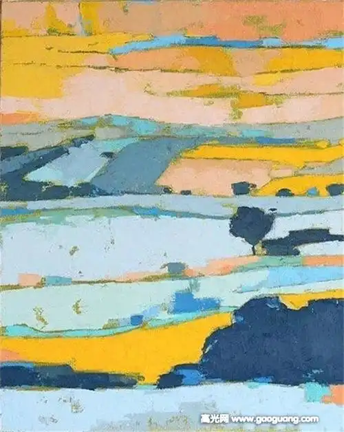 色块风景油画作品,色块明显的风景油画作品集
