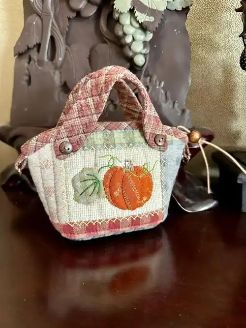 拼布包包可爱的小南瓜