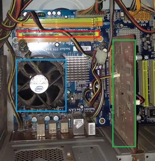 求解哪个是主板 哪个 是显卡 哪个是主板和cpu麻烦用红框表出来或者