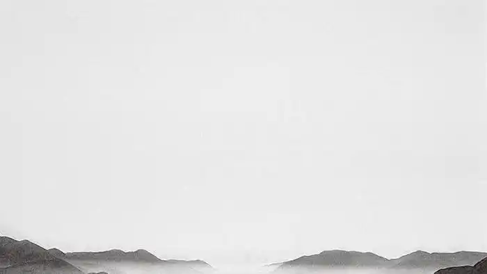 7张灰色雅致水墨中国风ppt背景图片