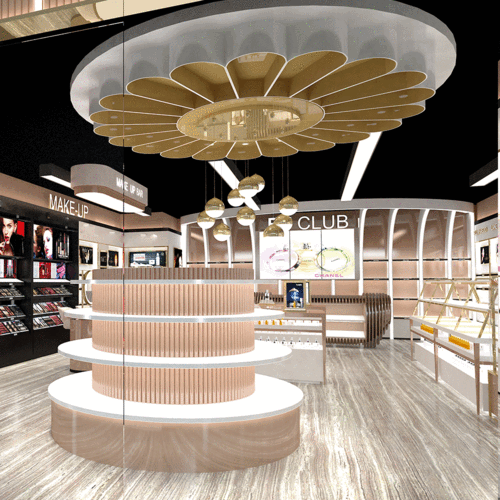 美容院产品置物多层多功能样品陈列化妆品展示柜