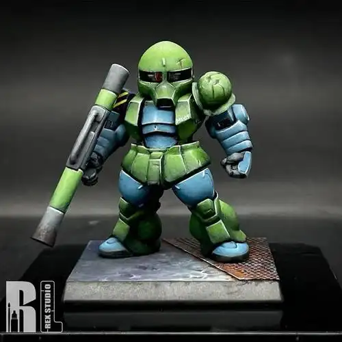 原来q版的扎古要这么涂才好看!