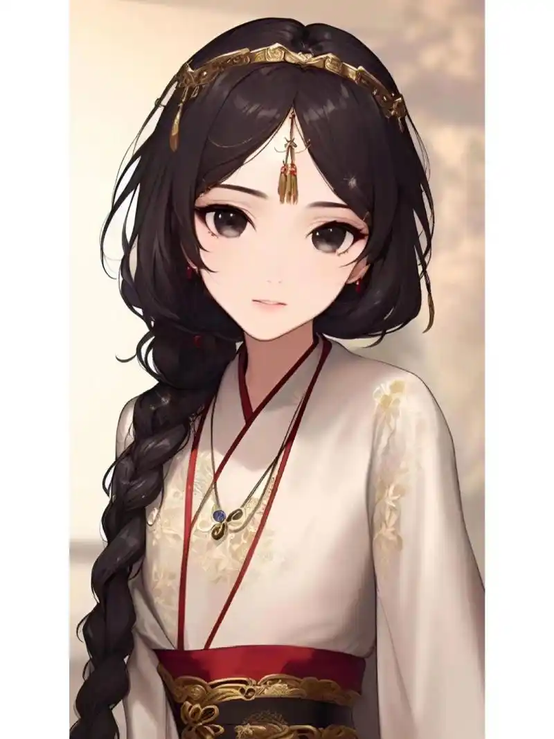 动漫二次元古风汉服人物绘画