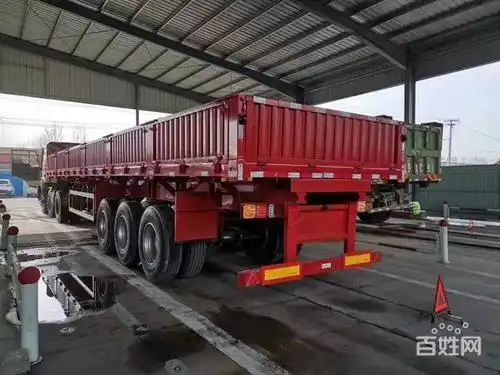 厂家直销13米标箱侧翻半挂车 可以旧换新高60公分 - 泰州泰兴货车