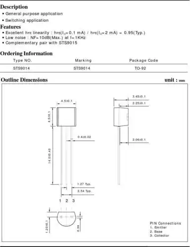 三极管 s9014_word文档在线阅读与下载_免费文档