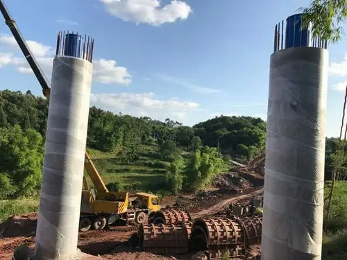 新龙湾大桥墩柱施工