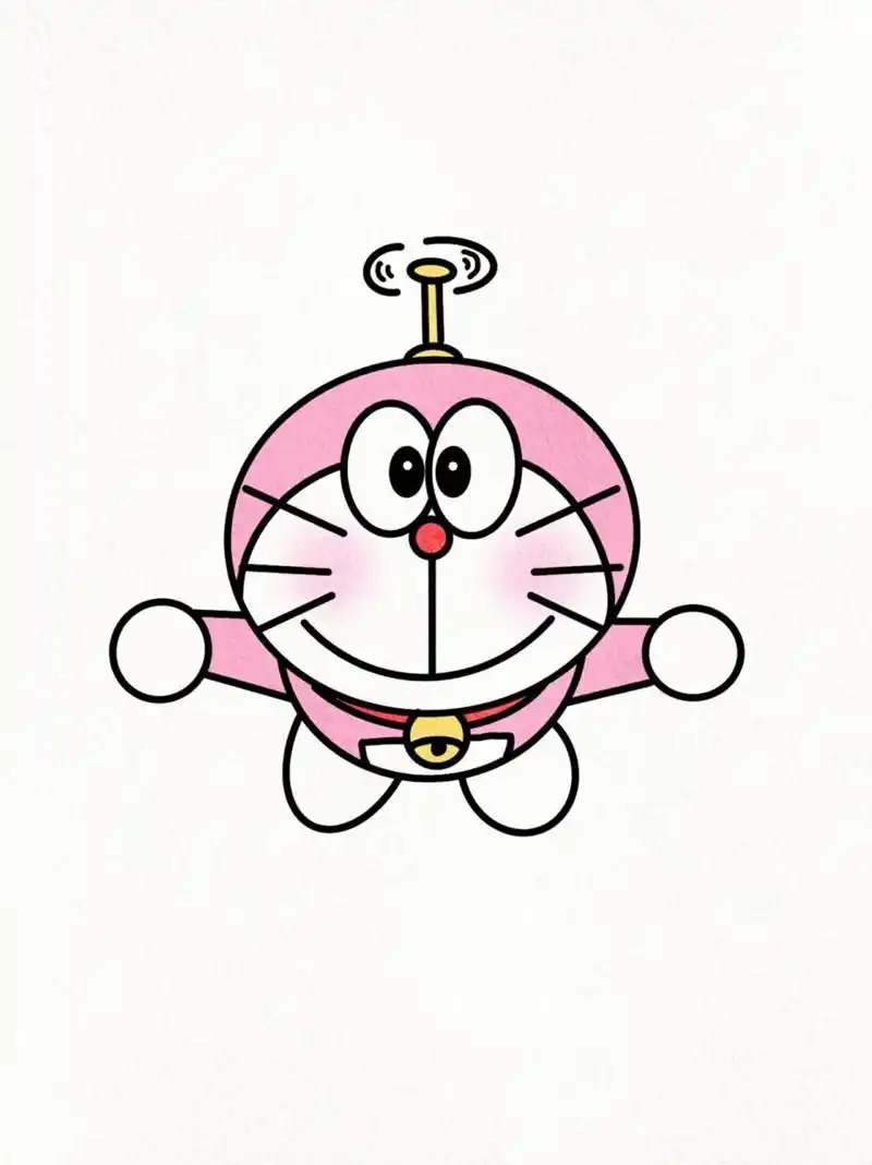 可爱哆啦a梦简笔画|谁能拒绝蓝胖子|治愈 一直都很喜欢哆啦 a梦 	 .