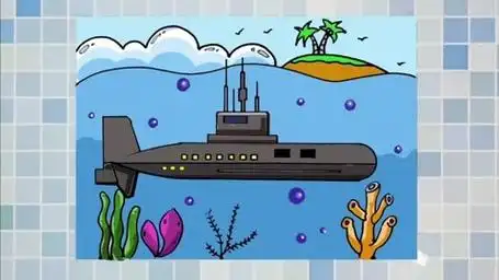 简单几步教你画核潜艇