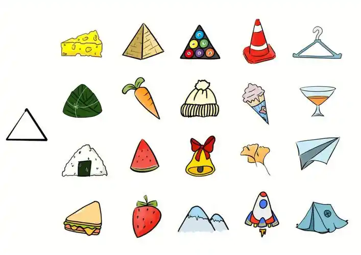 三角形联想-方形联想-圆形联想-图形的连续绘图工具-ps procreate