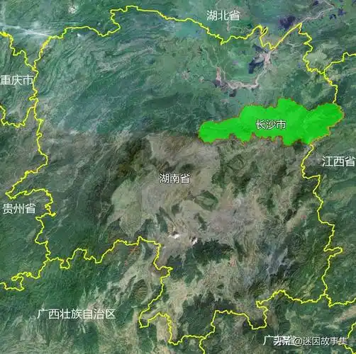 11张地形图,快速了解湖南省长沙市的9个市辖区县市