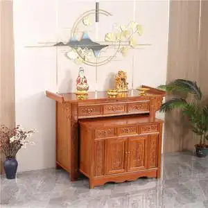 实木供桌佛桌佛龛香案阳台简约新中式观音财神神台供奉柜带门家用