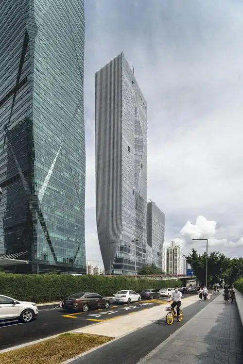 深圳新能源大厦 建筑 深圳 现代 办公楼 超高层 新能源大厦 参数化