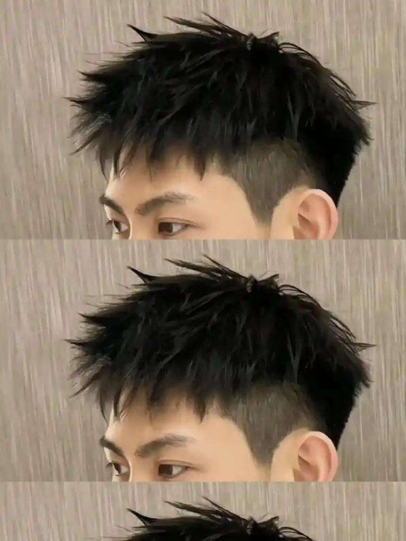 男生最帅前刺微分老虎头 男生夏季最帅发型 前刺微分老虎头 干净利落