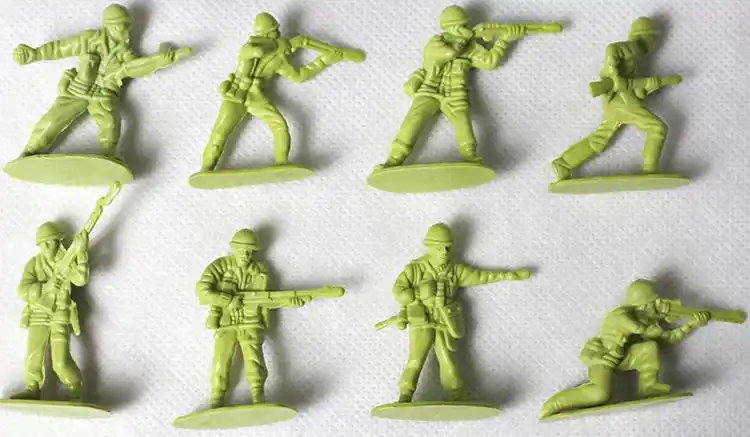 二战兵人大套装打仗玩具军事沙盘男孩士兵怀旧小兵人模型 3色小兵200