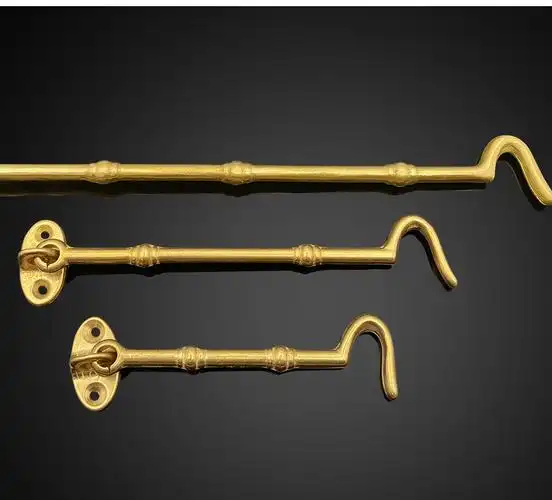 铠铜威全铜窗钩风钩窗户防风钩窗勾纯铜加粗固定门窗老式窗钩铜本色