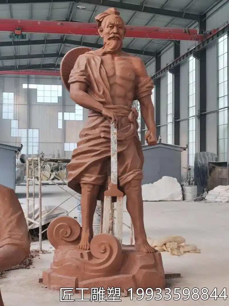 大禹治水铜雕塑像 水利工程工匠鼻祖雕塑 厂家定制雕塑