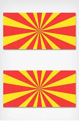 红黄色发射几何放射背景