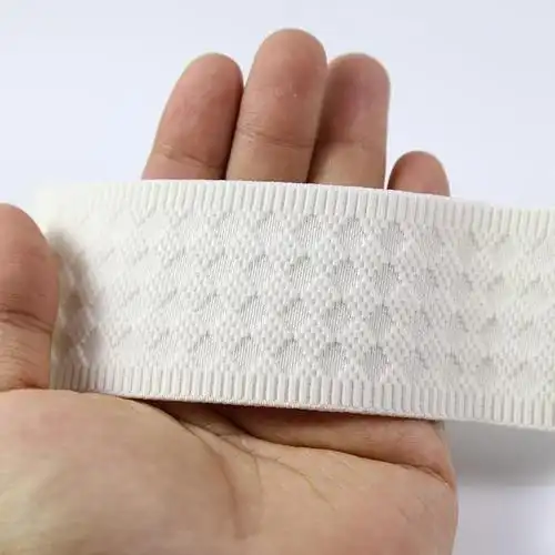 橡筋腰带宽度5厘米黑白色松紧带宽带弹力带宽皮筋菱形服装辅料