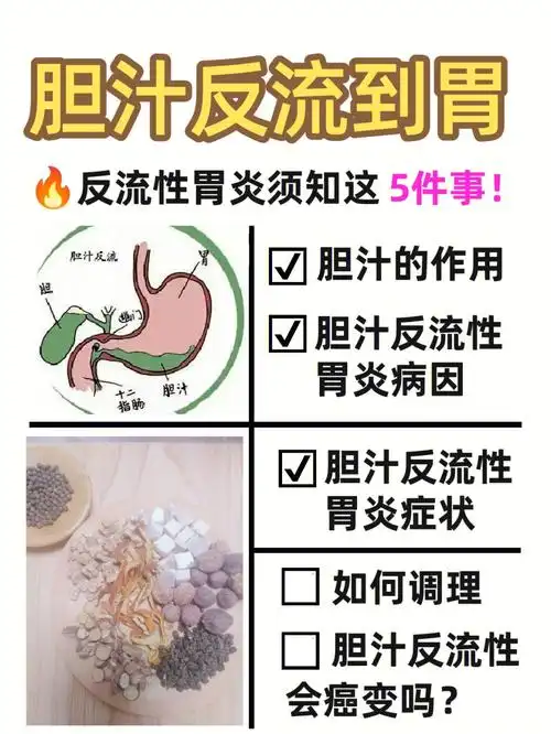 胆汁反流人胃,削弱或破坏胃黏膜屏障功能,使胃黏膜遭到消化液作用而