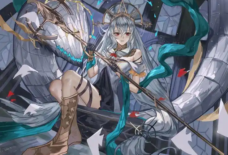 斯卡蒂插画图片壁纸