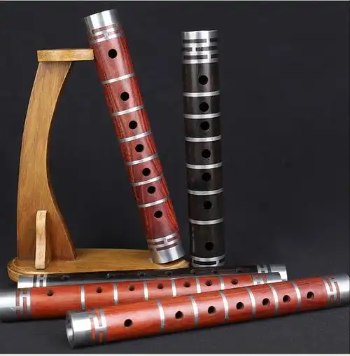 专业演奏级乌木管子专业管子大ga大f管子乐器高锡小叶檀d上三孔