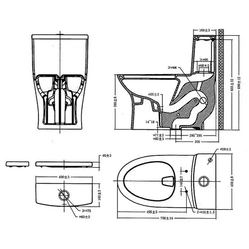 九牧卫浴马桶喷射虹吸式大冲力家用静音抽水普通坐便器