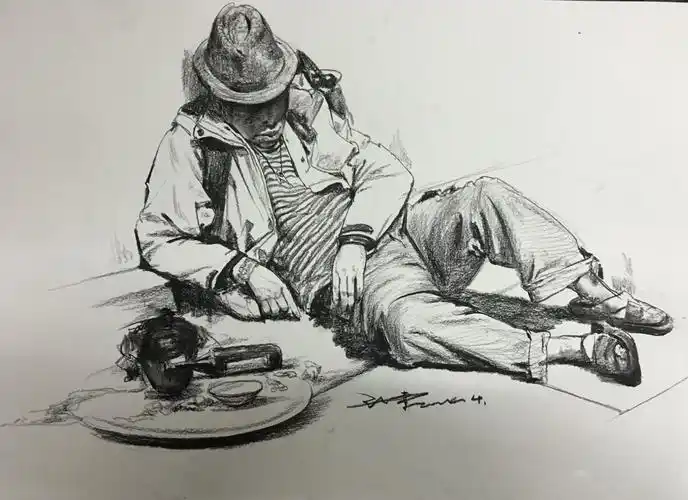 谢军央美速写连续三年状元