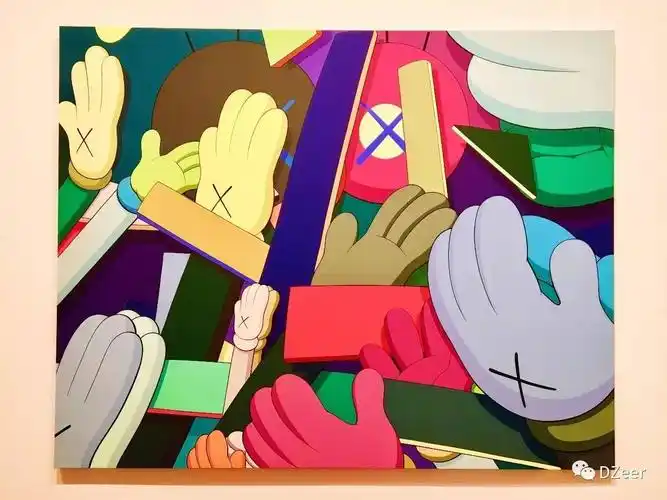 就是那个去年和优衣库合作款火到爆炸的街头涂鸦艺术家kaws大魔王来沪