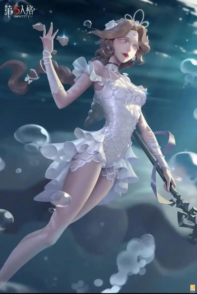 渔女新时装——百万人鱼的三视图和海报 盲女象牙塔系列时装—— - 抖