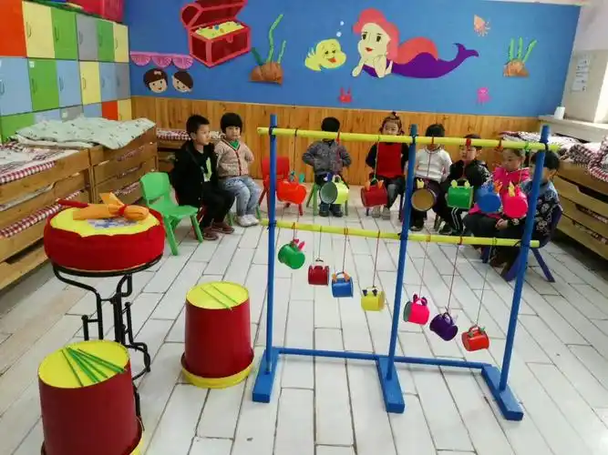 四方台学校幼儿园-音乐活动-欢快的钟鼓声