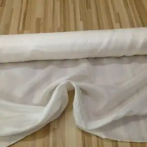 y000,100%真丝桑蚕丝绸布料面料米白电力纺里衬里布,8姆