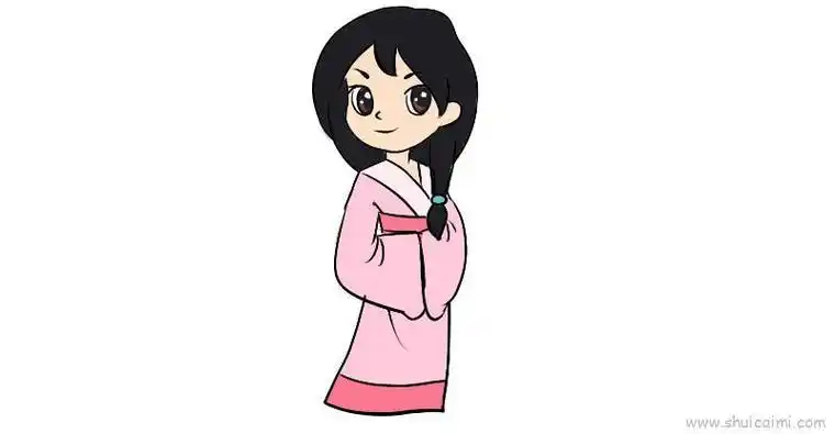 古代美女儿童画怎么画古代美女简笔画好看
