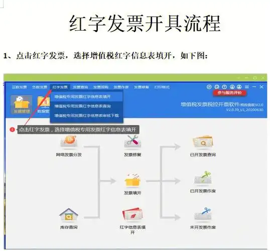 超详细红字发票开具流程