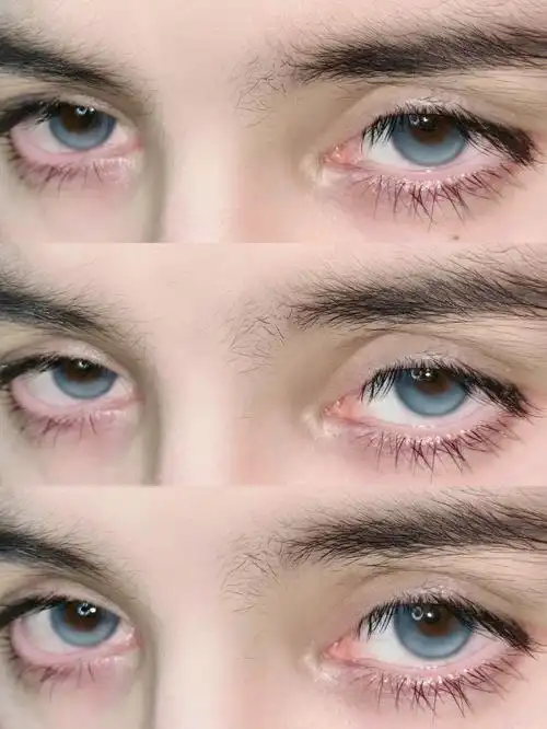 蓝色人鱼泪封神了冰蓝色漫画眼也太美了